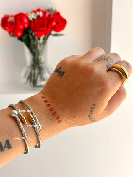 Cable marino bangles