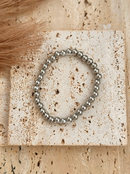 Elastic bracelet silver