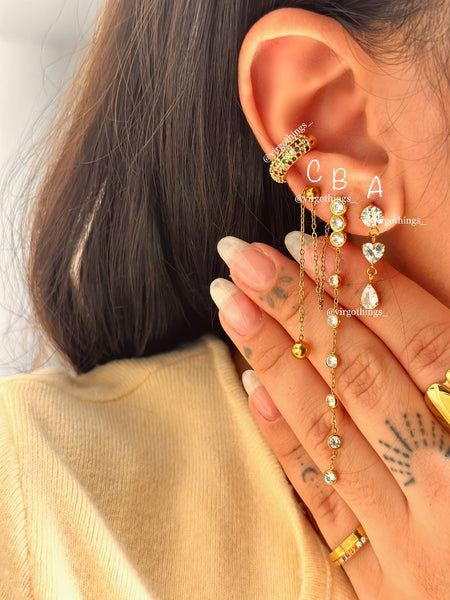 Shine earring stack