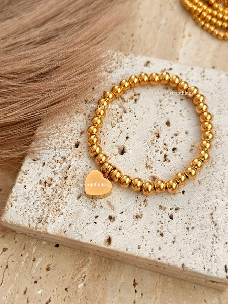 Elastic heart bracelet