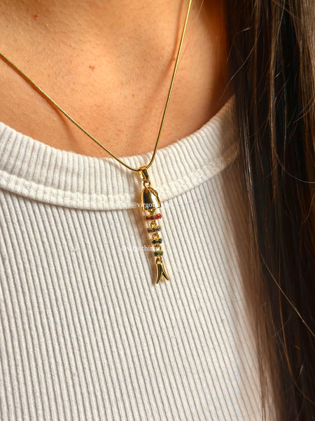 Rainbow fish bone