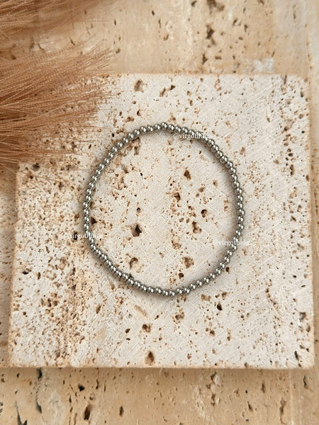 Elastic bracelet silver