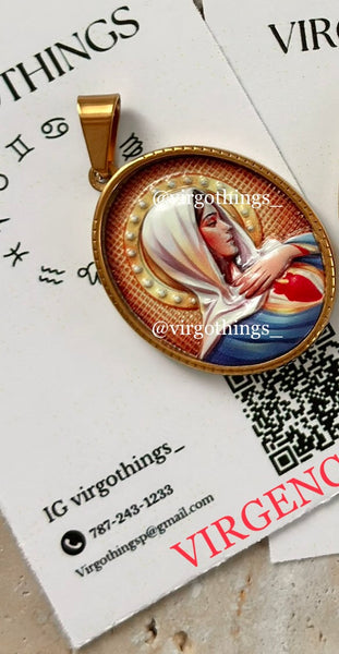 Medallón 3D virgencita