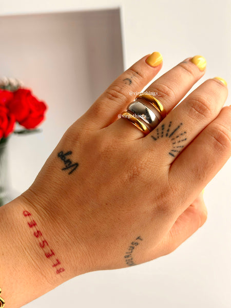 Triple ring 2Tone