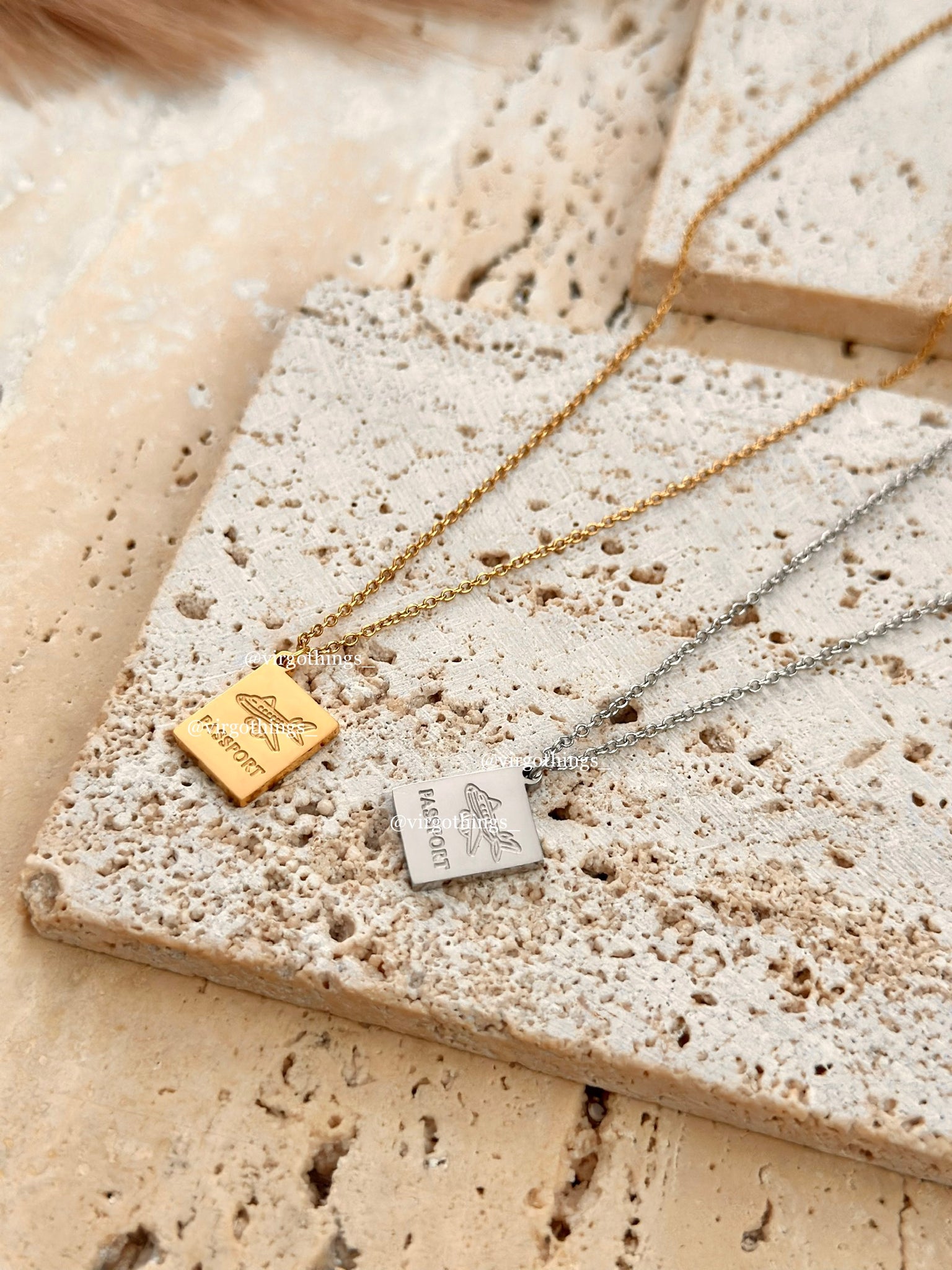 Passport necklaces