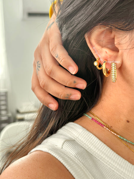 Chunky stack earring’s