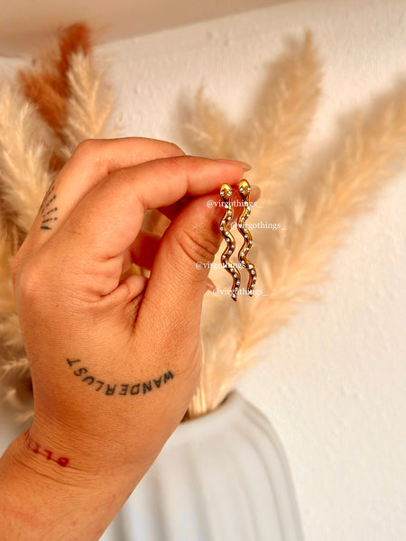 Snake earrings