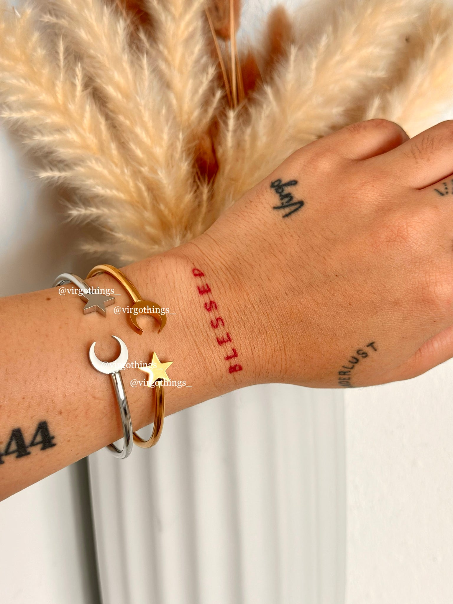 Moon & star bangle