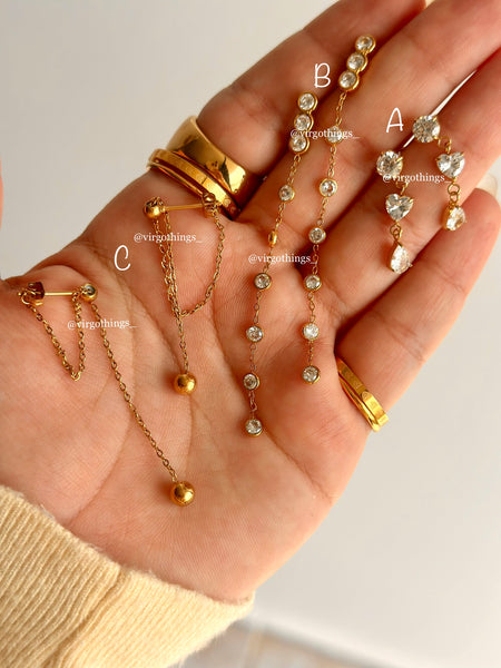 Shine earring stack